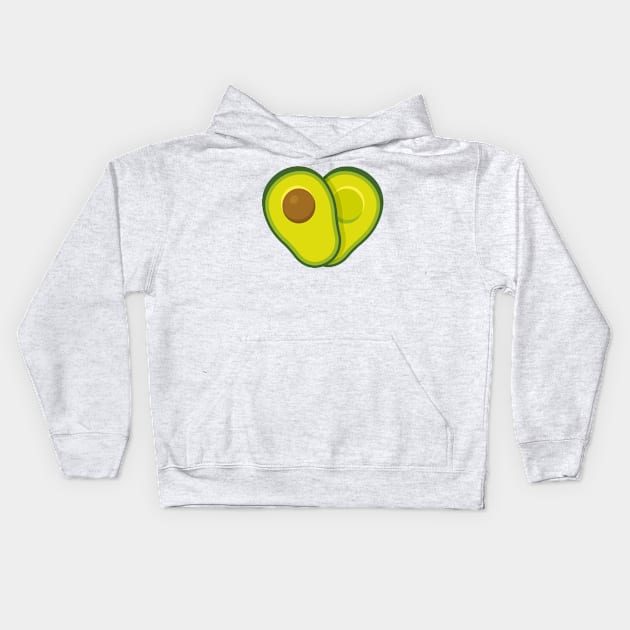 Love Avocado! Kids Hoodie by AlainTremblay